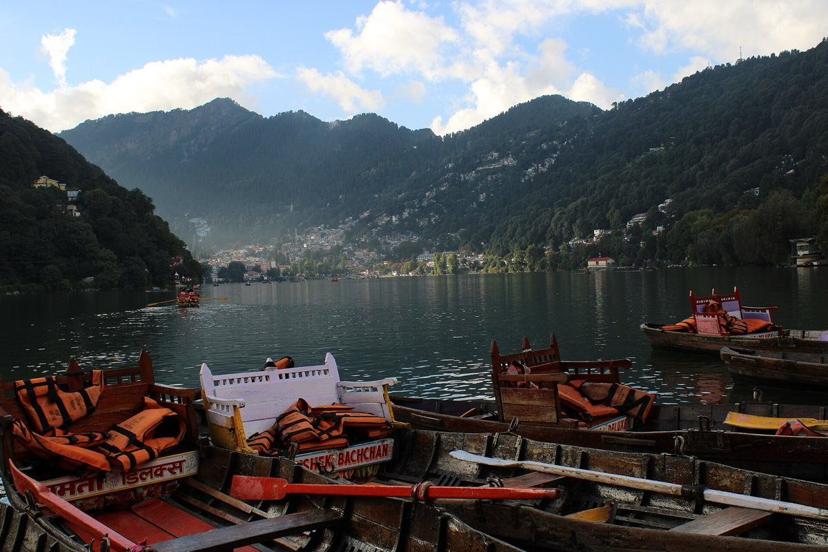 Boats on Naini Lake, Nainital